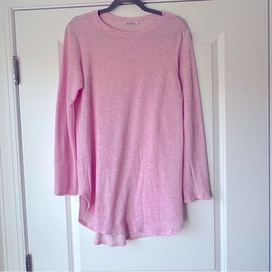 Carelese pale pink tunic top, Size XL (runs small) SOFT!